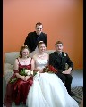The bride and her siblings